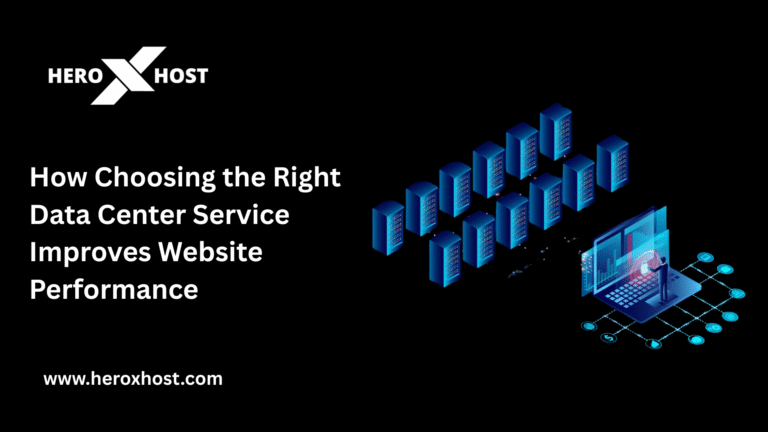 High-performance data center servers and cloud infrastructure improving website performance